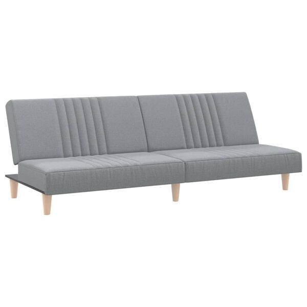 vidaXL Schlafsofa Hellgrau Stoff