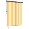 vidaXL Rollo Wei&szlig; und Orange 200 x 250 cm Stoff und Aluminium
