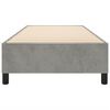 vidaXL Boxspringbettgestell Hellgrau 90x190 cm Samt