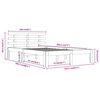 vidaXL Massivholzbett ohne Matratze 160x200 cm