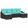 vidaXL Gartensofa-set 6 stk. Poly-Rattan