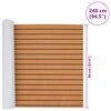 vidaXL Bootsmatte Braun mit schwarzen Linien 240 x 90 x 0,5 cm EVA