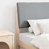vidaXL Gepolstertes Kopfteil Hellgrau 80 cm Massives Kiefernholz