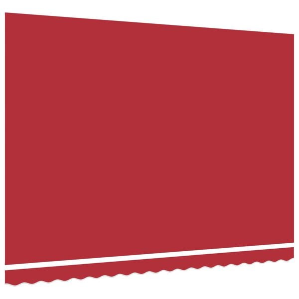 vidaXL Markisenersatzstoff Rot 430 x 345 cm Polyester