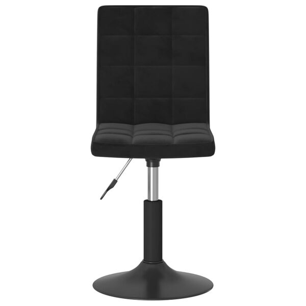 vidaXL Esszimmerst&uuml;hle 2 Stk. Drehbar Schwarz Samt