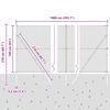 vidaXL Zaunpfosten Gr&uuml;n 10 x 1,6 m (40 x 40 mm Maschen) Stahl und PVC