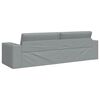 vidaXL Schlafsofa 200cm Hellgrau Stoff