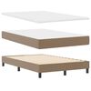 vidaXL Boxspringbett mit Matratze Cappuccino 120 x 200 cm Kunstleder