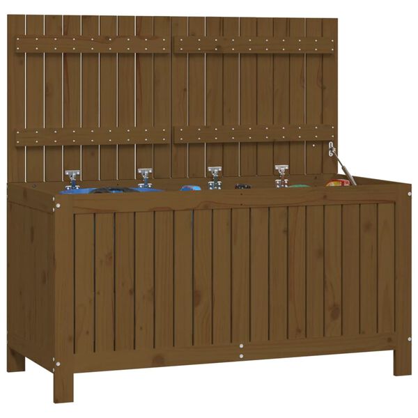 vidaXL Gartentruhe Honigbraun 121x55x64 cm Massivholz Kiefer