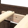vidaXL Bettgestell mit Kopfteil Braun Eichen-Optik 160x200 cm