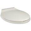 vidaXL Toilettensitz mit Absenkautomatik Hellgrau Oval