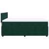 vidaXL Boxspringbett mit Matratze Dunkelgr&uuml;n 140x190 cm Samt