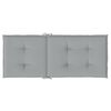 vidaXL Hochlehner-Auflagen 6 Stk. Melange Hellgrau 120x50x4 cm Stoff