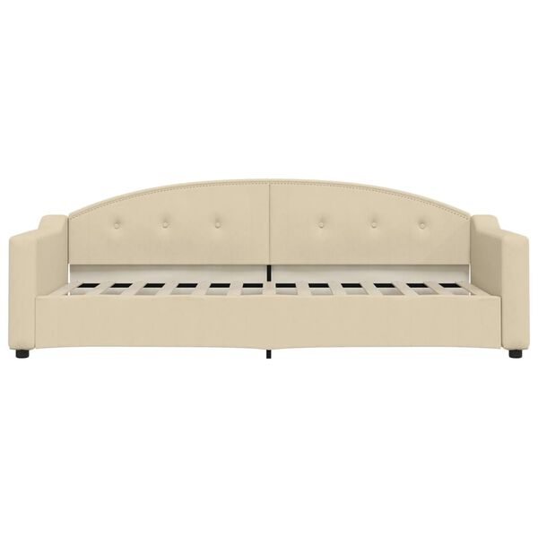 vidaXL Tagesbett Creme 80x200 cm Stoff