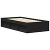 vidaXL Bettgestell Schwarz 100x200 cm