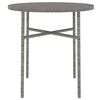 vidaXL 3-tlg. Garten-Essgruppe Poly Rattan Grau