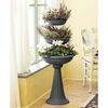 vidaXL Blumenschale Grau &Oslash;50x114 cm