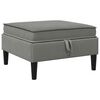 vidaXL Sofa-Hocker mit Stauraum Dunkelgrau Samt