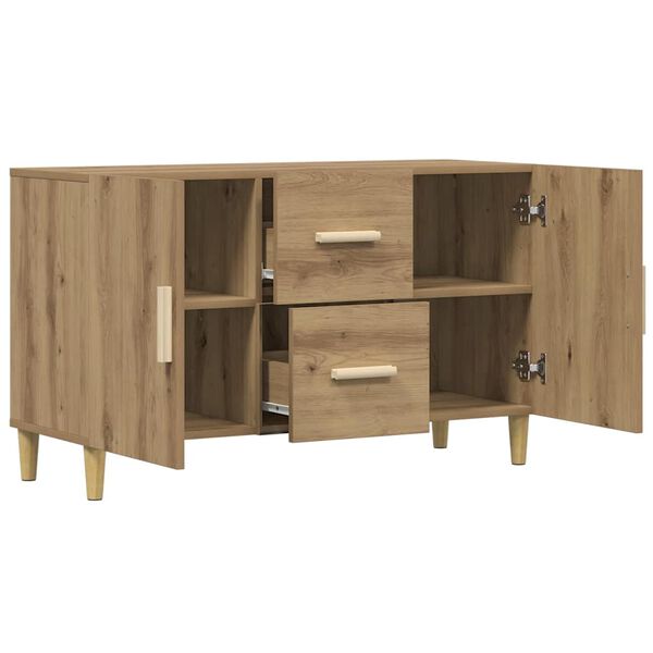 vidaXL Sideboard Artisan-Eiche 100x36x60 cm Holzwerkstoff