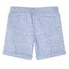 Kindershorts mit Kordelzug Blau Melange 128