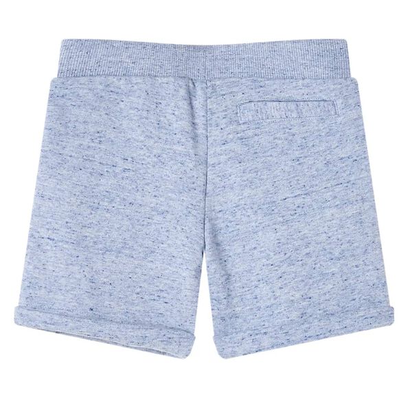 Kindershorts mit Kordelzug Blau Melange 128