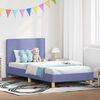 vidaXL Kinderbettgestell mit Kopfteil Jeans blau 90 x 190 cm Stoff