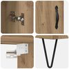 vidaXL Highboard Artisan-Eiche 69,5 x 34 x 90 cm Holzwerkstoff
