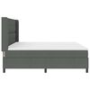 vidaXL Boxspringbett mit Matratze Dunkelgrau 200 x 200 cm Stoff