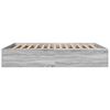vidaXL Bettgestell Grau Sonoma 150x200 cm Holzwerkstoff