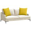vidaXL Sofakissen 2 St&uuml;ck Gelb 60 x 60 cm Cordstoff