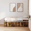 vidaXL Bettrahmen Ger&auml;ucherte Eiche 100 x 200 cm Holzwerkstoff