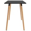 vidaXL Esstisch Schwarz 120x60x75 cm Metall