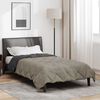 vidaXL Sommerdecke Hellgrau und Anthrazit 200 x 155 cm Mikrofaser