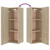 vidaXL 4-tlg. TV-Schrank-Set Sonoma-Eiche Holzwerkstoff