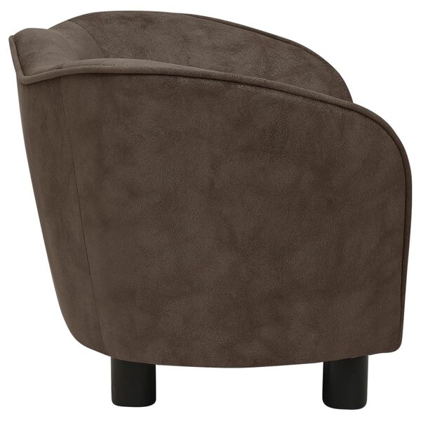 vidaXL Hundesofa Braun 66x43x40 cm Pl&uuml;sch