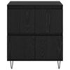 vidaXL Sideboards 2 pcs Schwarz Eichen-Optik 120 x 35 x 70 cm