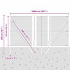 vidaXL Zaunpfosten Gr&uuml;n 100 x 1,5 m (25 mm Maschenweite) Stahl und PVC