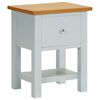 vidaXL Nachttisch 36x30x47 cm Massivholz Eiche