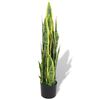 vidaXL K&uuml;nstliche Sansevieria Bogenhanf mit Topf 90 cm Gr&uuml;n