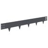 vidaXL Raseneinfassung 20 Stk. 100 x 15 cm Stahl Anthrazit