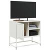 vidaXL TV-Schrank Weiß 68x39x60,5 cm Stahl