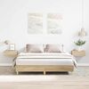 vidaXL Bettgestell ohne Matratze Sonoma-Eiche 140x200 cm Holzwerkstoff