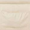 vidaXL Relaxsessel Verstellbar Creme Stoff
