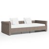 vidaXL Tagesbett USB Taupe Stoff 90x200 cm