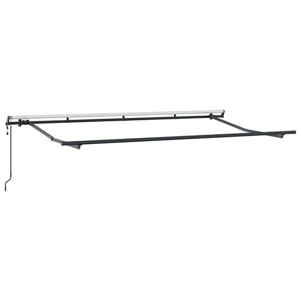 vidaXL Einziehbare Markise Anthrazit 400 x 200 cm Stoff