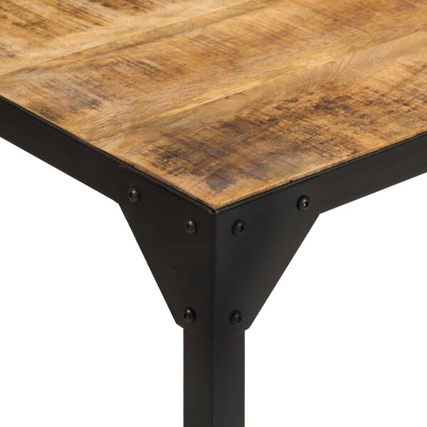 vidaXL Esstisch 110x110x76 cm Massivholz Mango