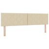 vidaXL Boxspringbett mit Matratze Creme 180 x 200 cm Stoff