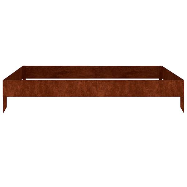 vidaXL Hochbeet 100x100x18,5 cm Cortenstahl
