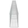 vidaXL Gabionenwand mit Abdeckung Verzinkter Stahl 600&times;30&times;50 cm