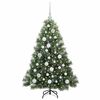 vidaXL K&uuml;nstlicher Weihnachtsbaum mit 150 LEDs Gr&uuml;n 120 cm PE und PVC
